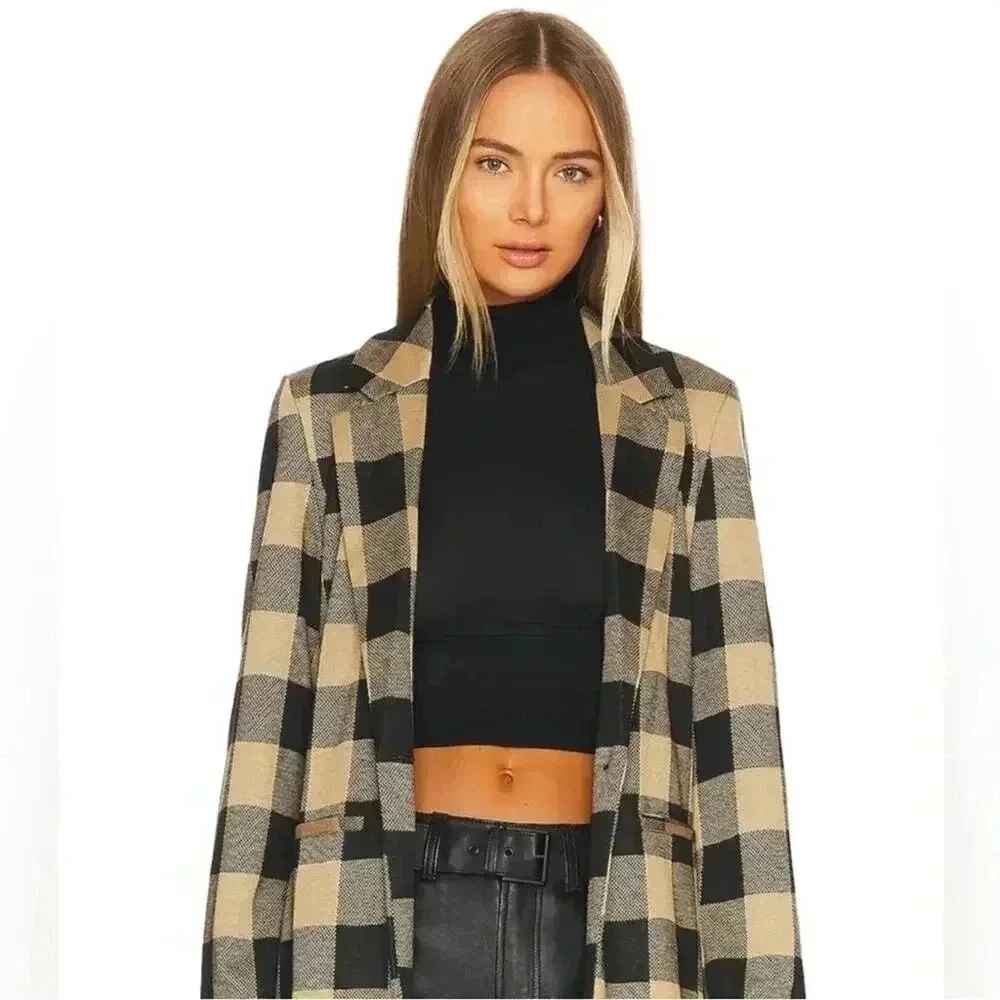 Sanctuary Carly Coat in Connor Plaid S NWT
